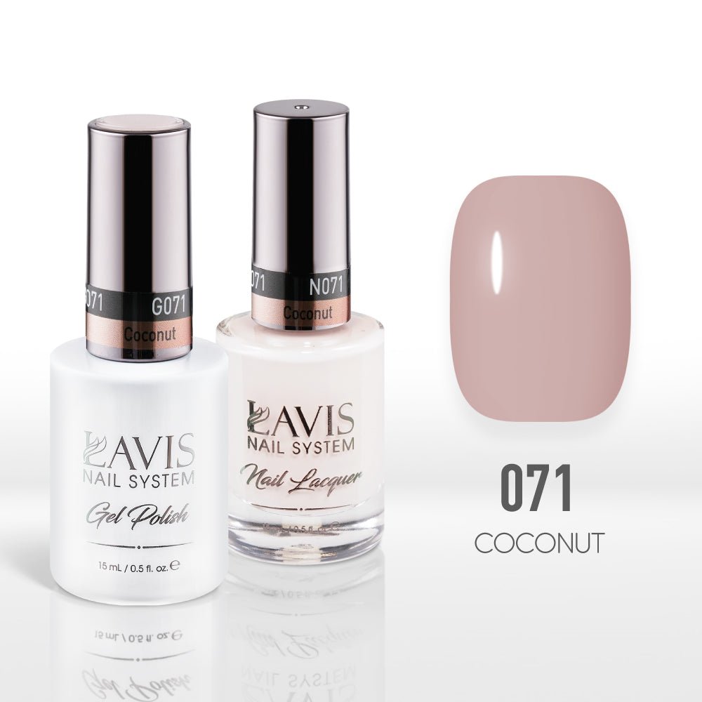 Lavis Gel Nail Polish Duo - 071 Coconut - DTK Nail Supply