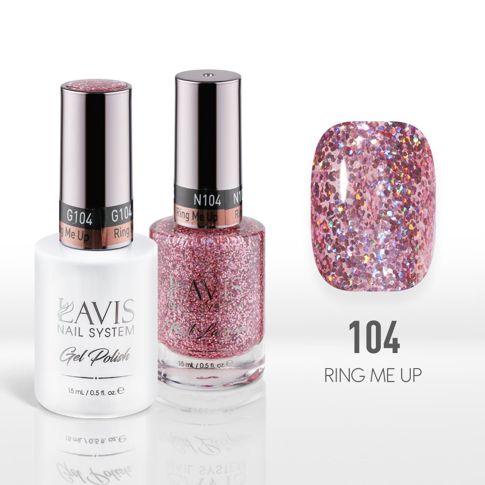 Lavis Gel Nail Polish Duo - 104 Ring Me Up - DTK Nail Supply