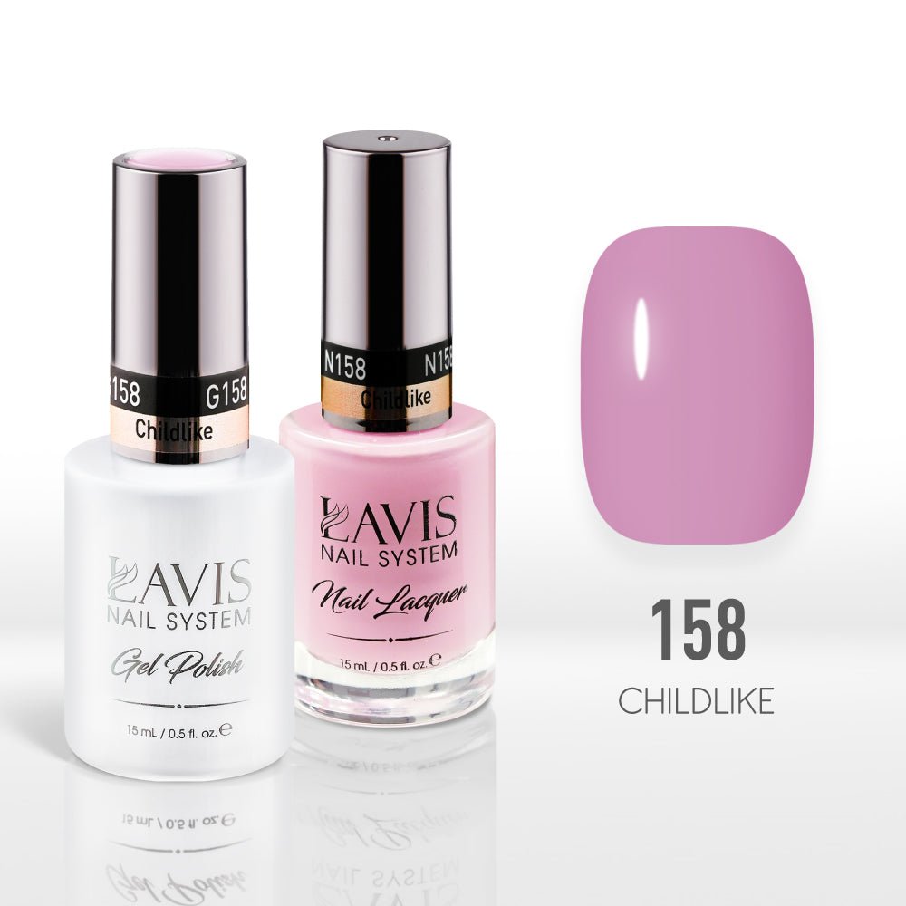Lavis Gel Nail Polish Duo - 158 Childlike - DTK Nail Supply