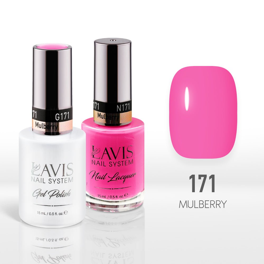 Lavis Gel Nail Polish Duo - 171 Mulberry - DTK Nail Supply