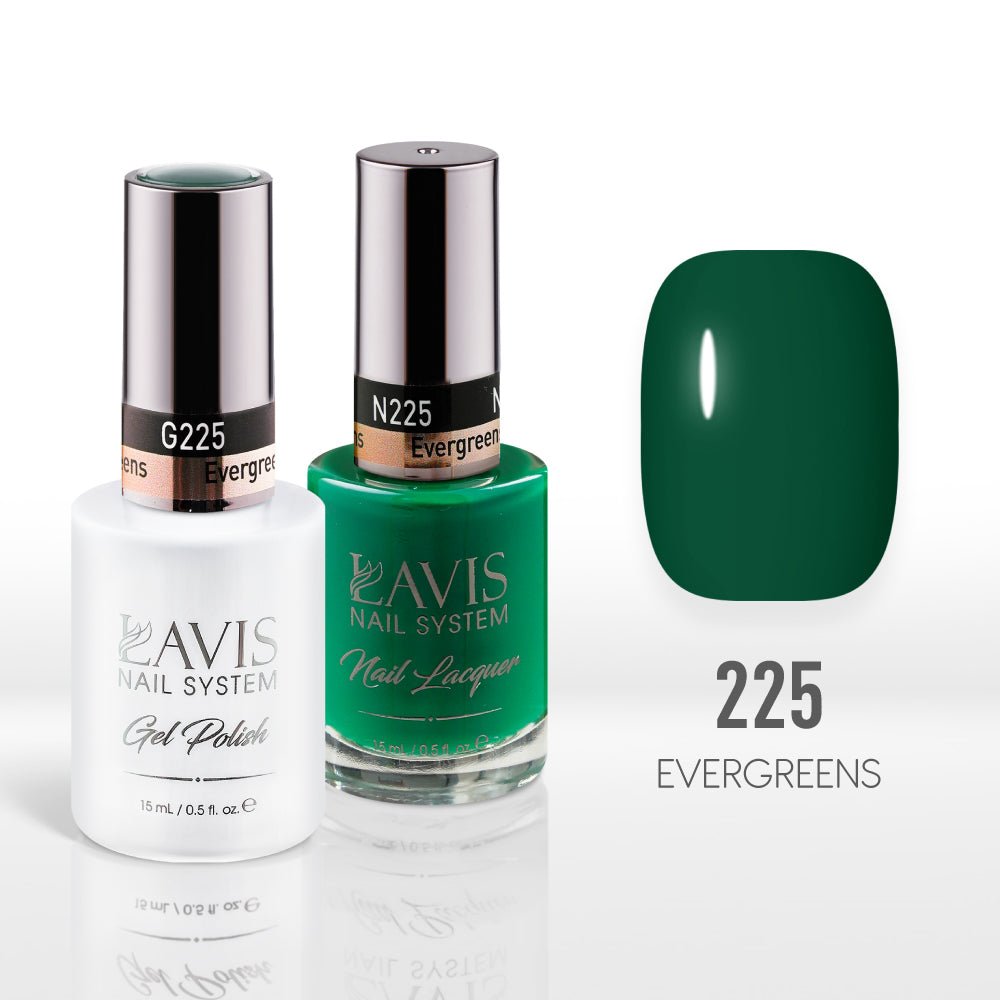 Lavis Gel Nail Polish Duo - 225 Evergreens - DTK Nail Supply