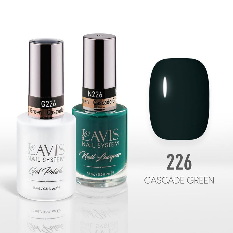 Lavis Gel Nail Polish Duo - 226 Cascade Green - DTK Nail Supply