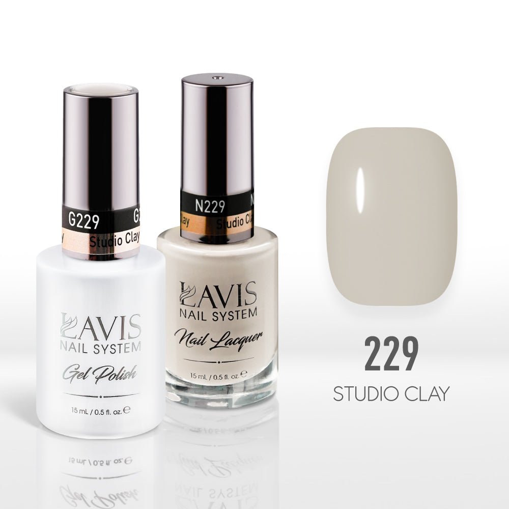 Lavis Gel Nail Polish Duo - 229 Studio Clay - DTK Nail Supply