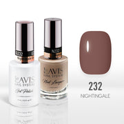 Lavis Gel Nail Polish Duo - 232 Nightingale Gray - DTK Nail Supply