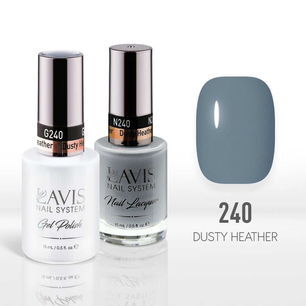 Lavis Gel Nail Polish Duo - 240 Dusty Heather - DTK Nail Supply