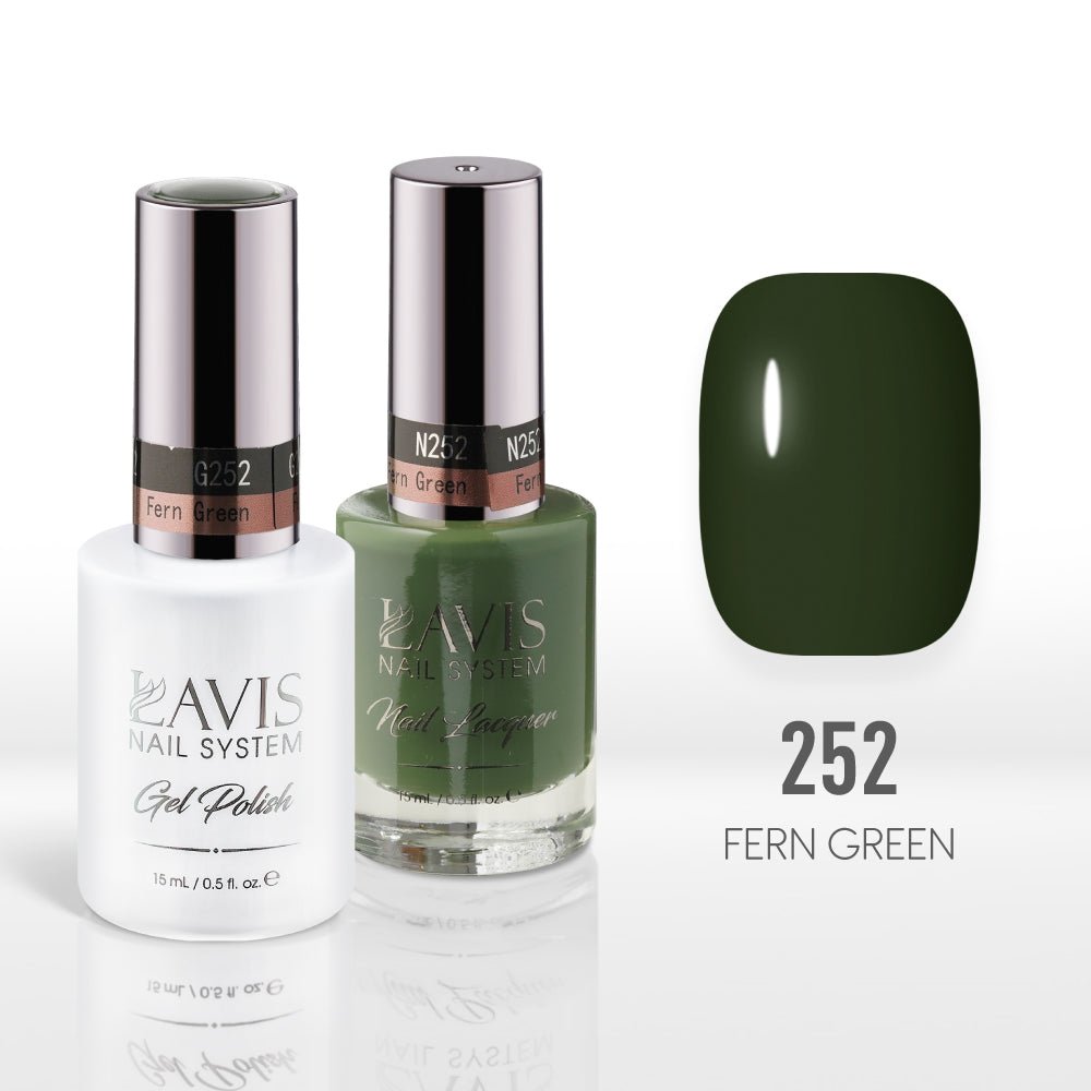Lavis Gel Nail Polish Duo - 252 Fern Green - DTK Nail Supply