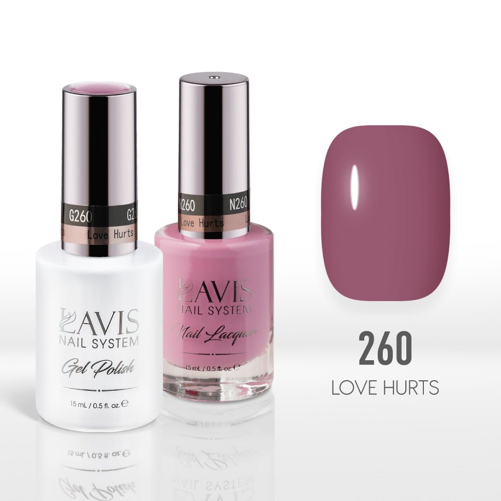 Lavis Gel Nail Polish Duo - 260 Love Hurts - DTK Nail Supply