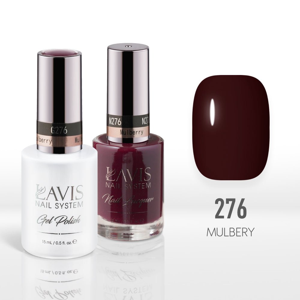 Lavis Gel Nail Polish Duo - 276 Mulberry - DTK Nail Supply