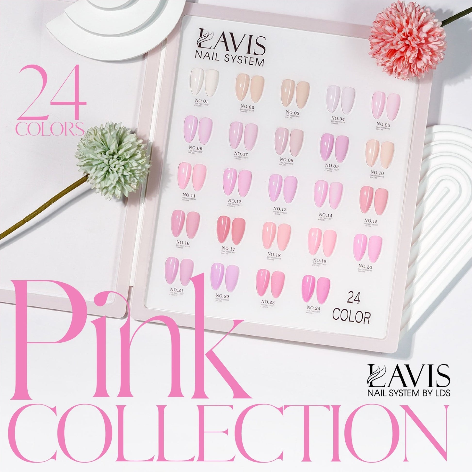 LAVIS Gel P10 Pink Collection - DTK Nail Supply