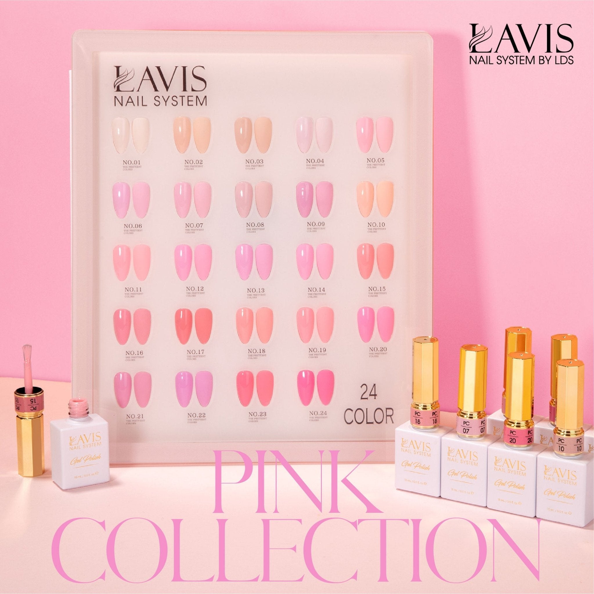 LAVIS Gel P24 Pink Collection - DTK Nail Supply