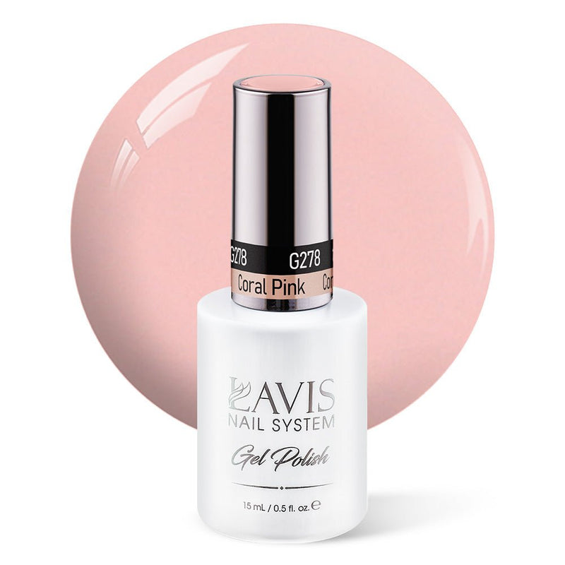 Lavis Gel Polish 278 - Coral Pink - DTK Nail Supply