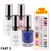 Lavis Gel Polish & Matching Nail Lacquer Duo Part 3: 073 - 108 (36 Colors) - DTK Nail Supply