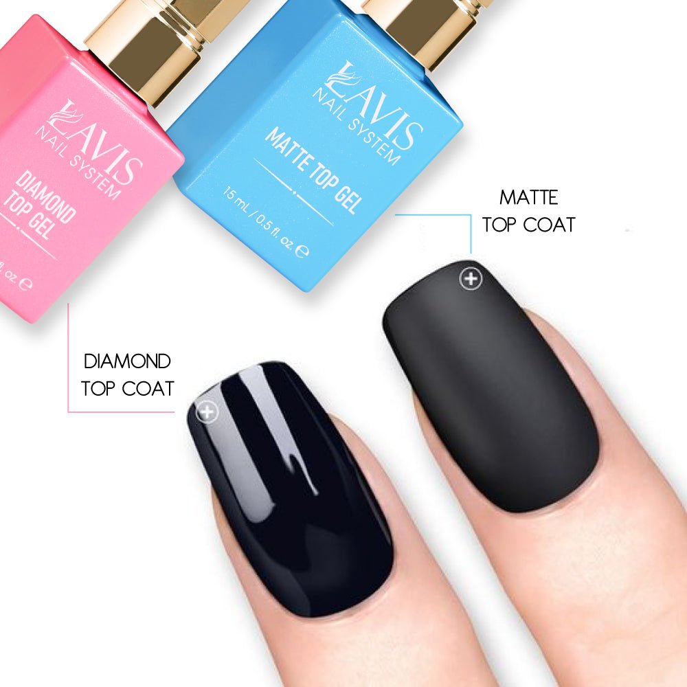 LAVIS Gel Polish Matte Top - 0.5 oz (New) - DTK Nail Supply