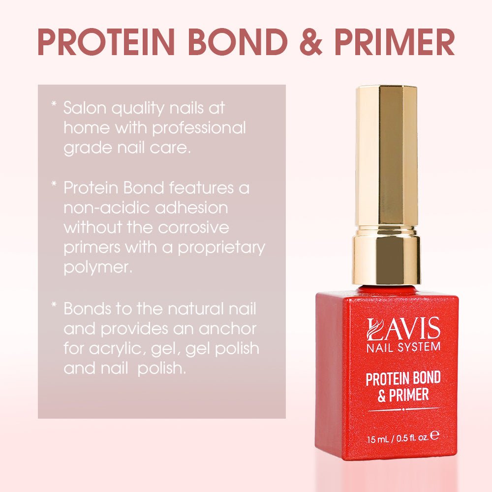 LAVIS Gel Polish Protein Bond & Primer - 0.5 oz - DTK Nail Supply