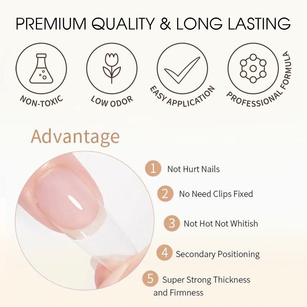 LAVIS Gel Polish Soft Gel Tip Adhesive - 0.5 oz - DTK Nail Supply