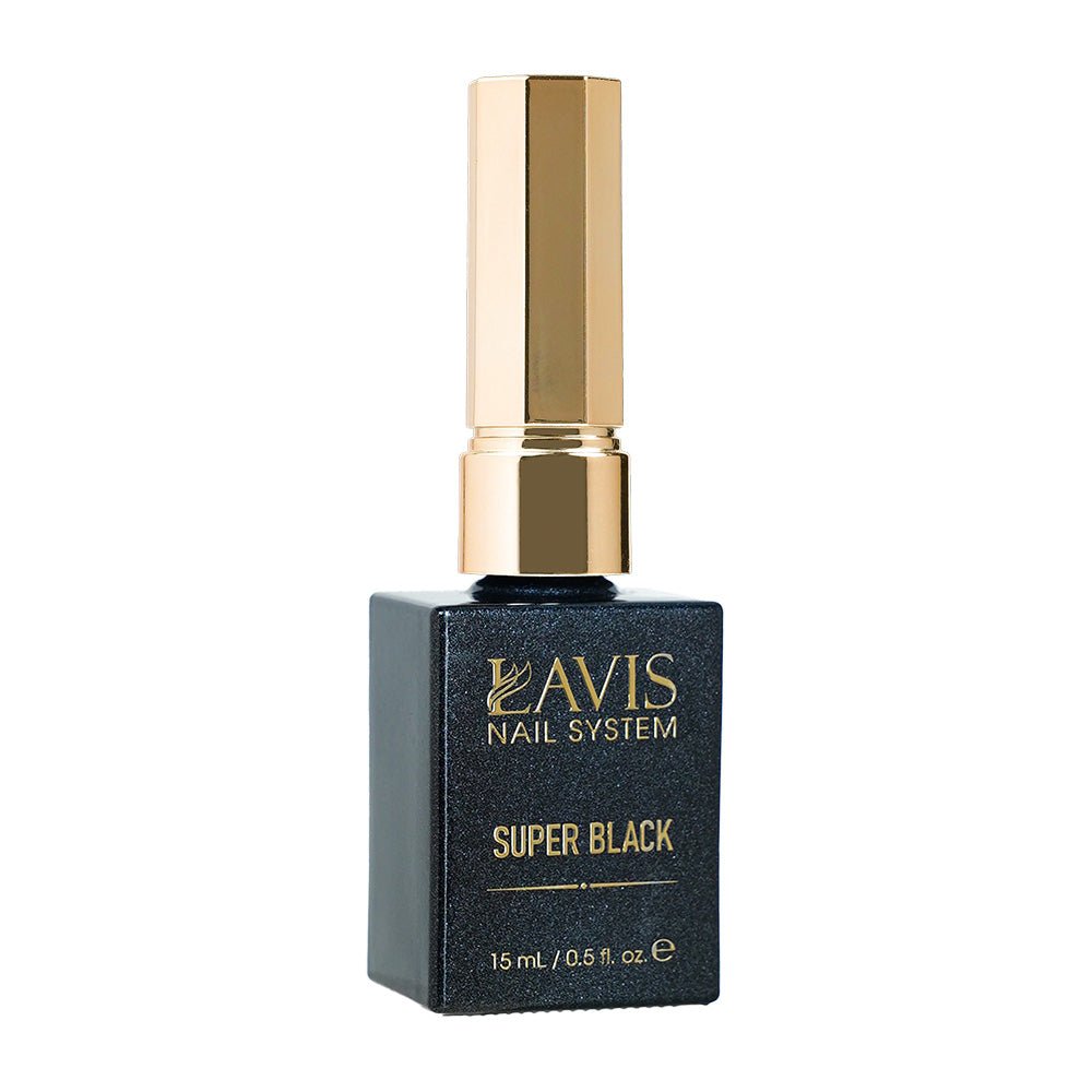 🎁 LAVIS Gel Polish Super Black - 0.5 oz (100% off) - DTK Nail Supply