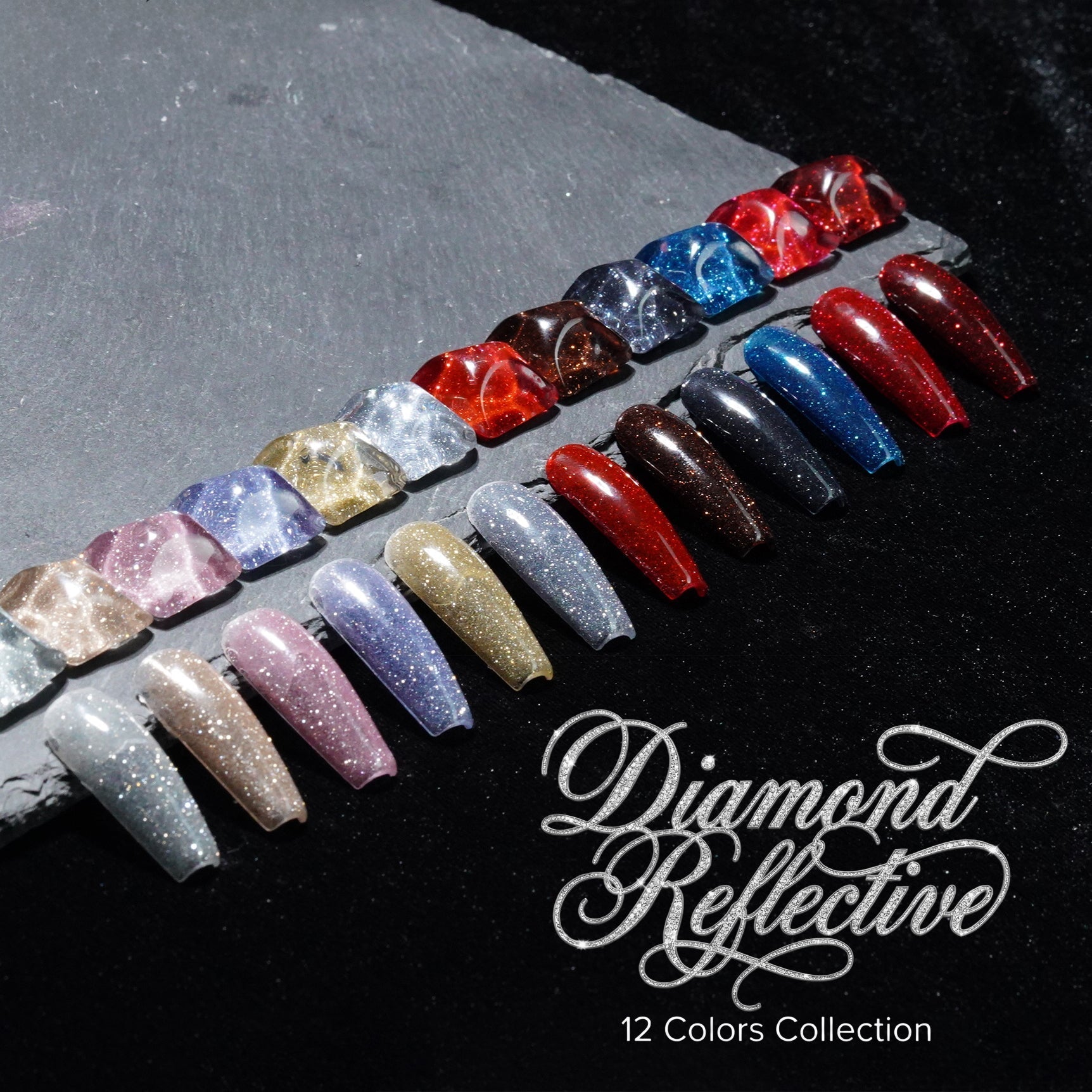 LAVIS Glitter 02 - Gel Polish 0.5 oz - Diamond Reflective Collection - DTK Nail Supply
