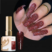 LAVIS Glitter 12 - Gel Polish 0.5 oz - Diamond Reflective Collection - DTK Nail Supply