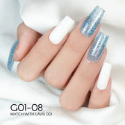 LAVIS Glitter G01 - 08 - Gel Polish 0.5 oz - Galaxy Collection - DTK Nail Supply