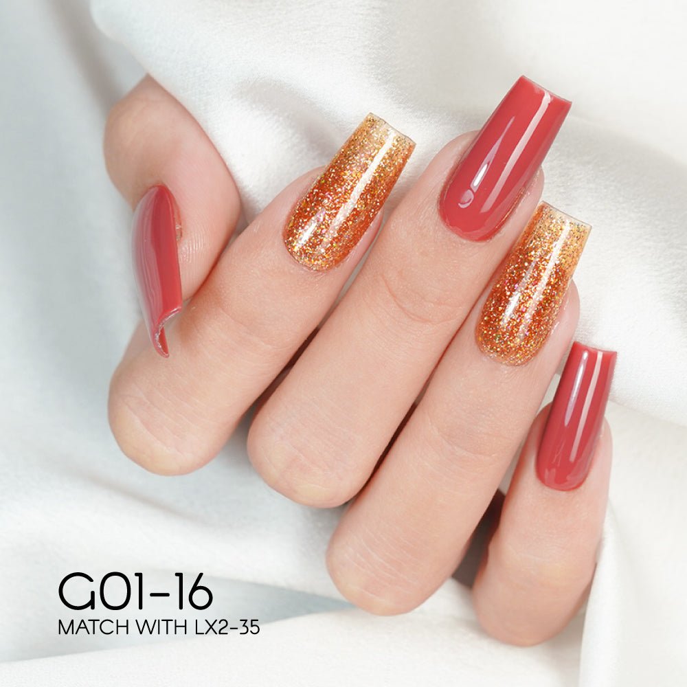 LAVIS Glitter G01 - 16 - Gel Polish 0.5 oz - Galaxy Collection - DTK Nail Supply