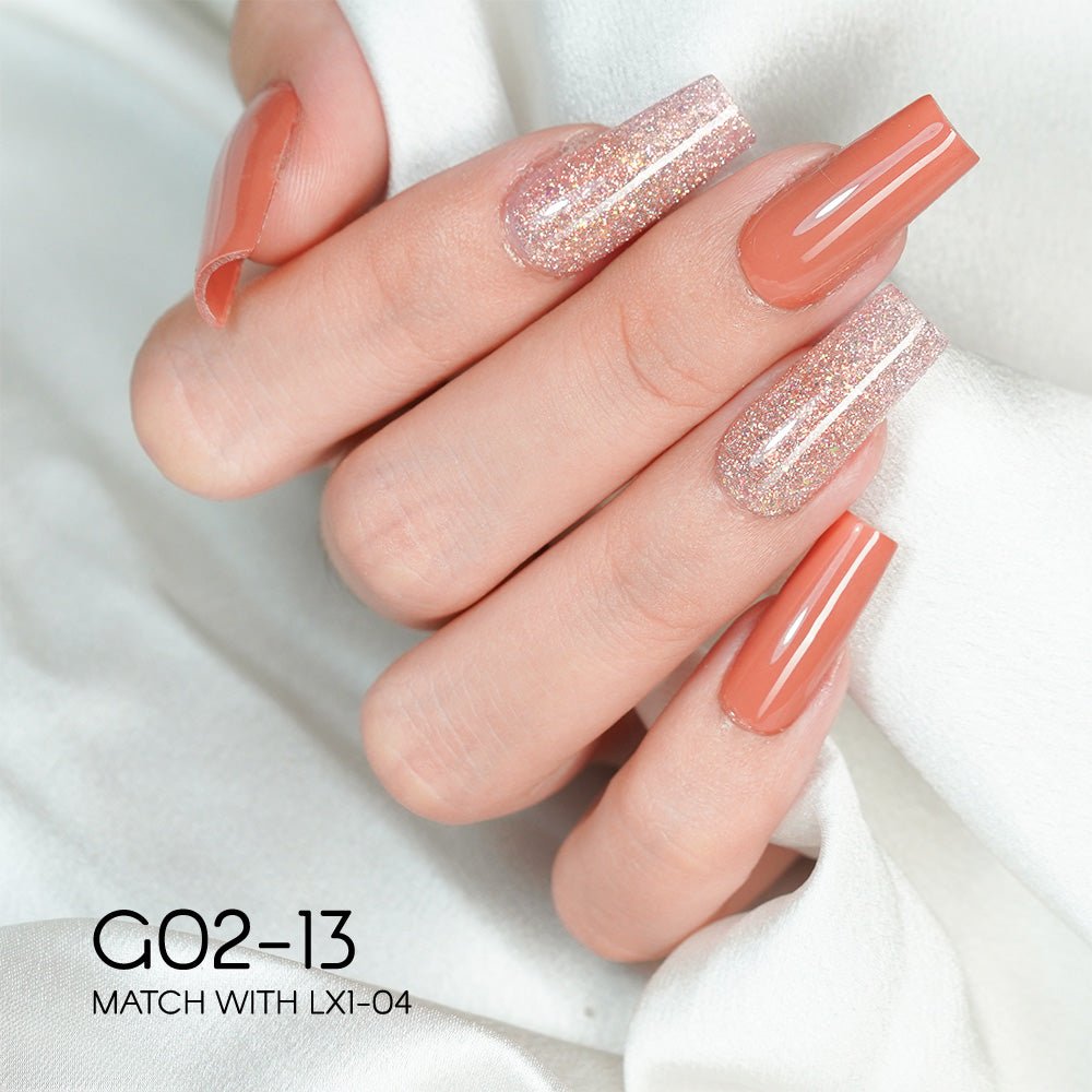 LAVIS Glitter G02 - 13 - Gel Polish 0.5 oz - Pillow Talk Collection - DTK Nail Supply