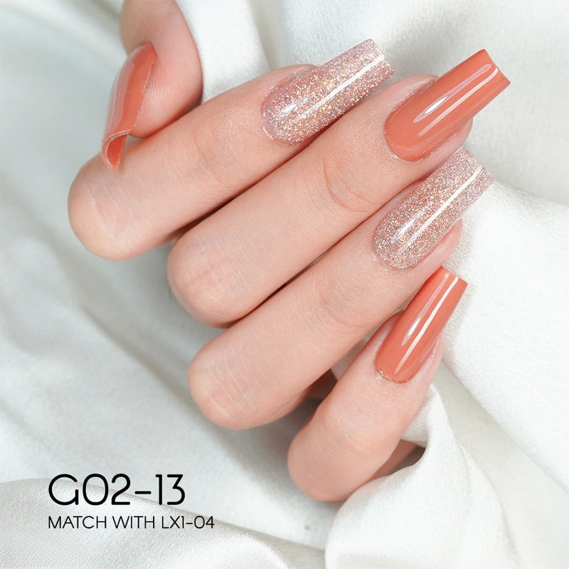 LAVIS Glitter G02 - 13 - Gel Polish 0.5 oz - Pillow Talk Collection - DTK Nail Supply
