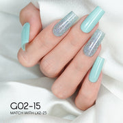LAVIS Glitter G02 - 15 - Gel Polish 0.5 oz - Pillow Talk Collection - DTK Nail Supply