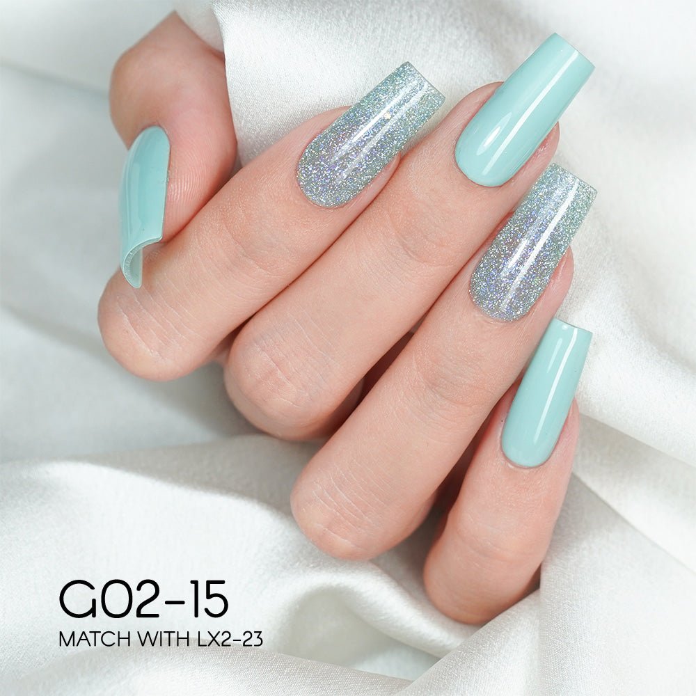 LAVIS Glitter G02 - 15 - Gel Polish 0.5 oz - Pillow Talk Collection - DTK Nail Supply