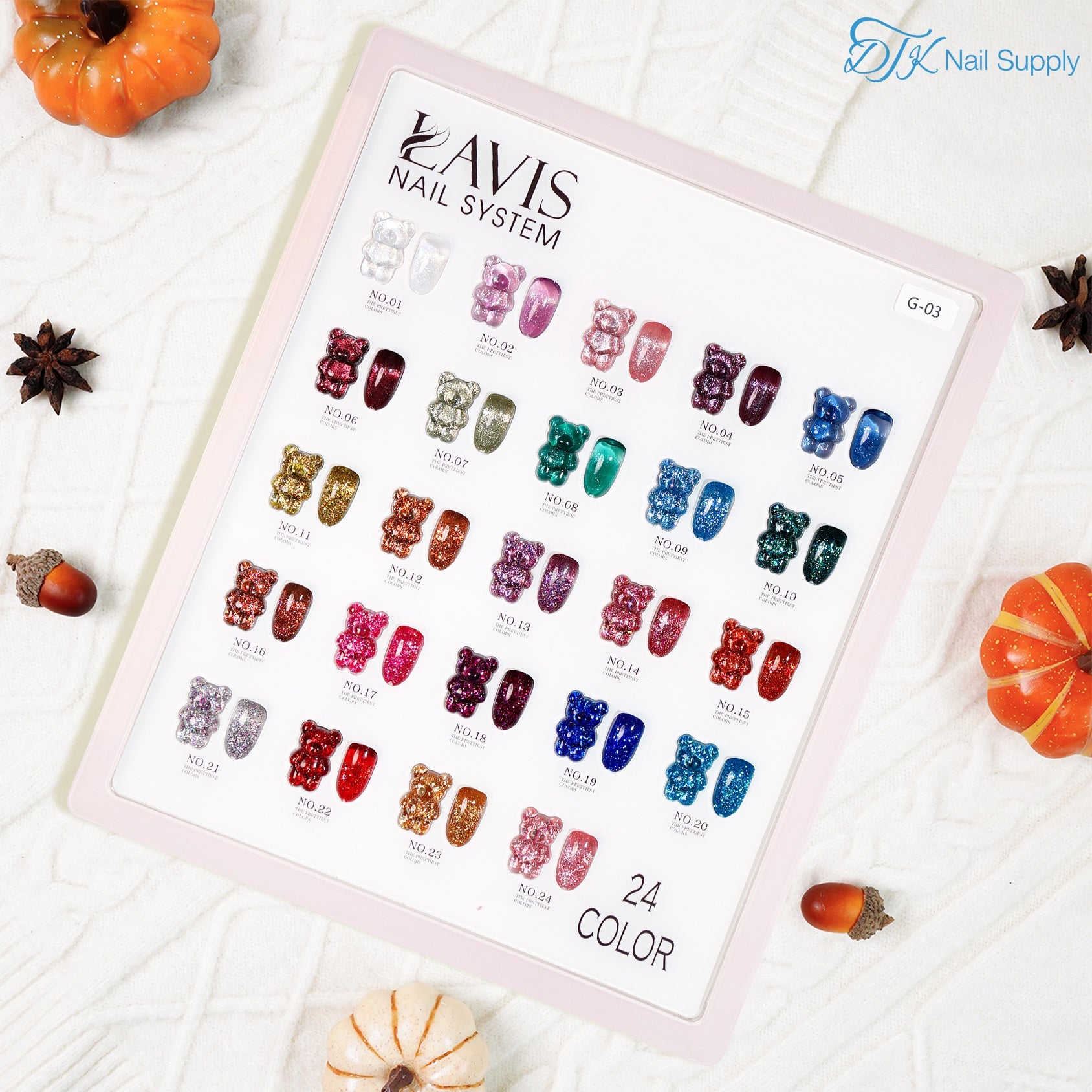 LAVIS Glitter G03 - Gel Polish 0.5 oz - Barbie Collection V2 - DTK Nail Supply