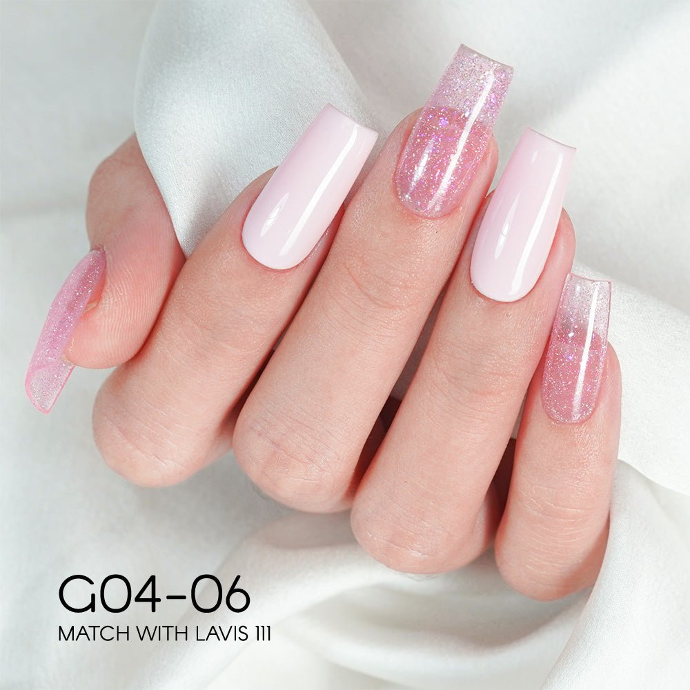 LAVIS Glitter G04 - Gel Polish 0.5 oz - Couture Collection - DTK Nail Supply
