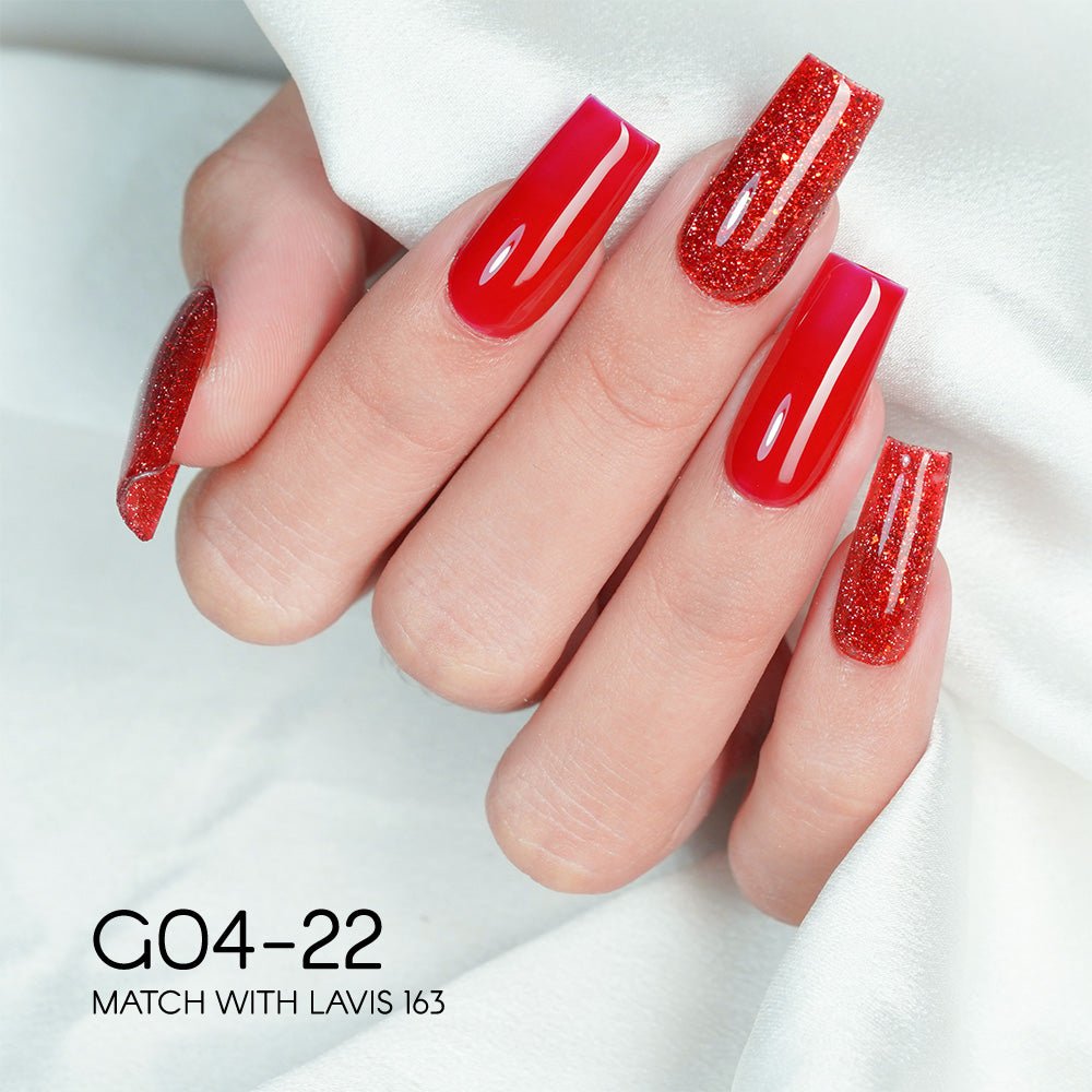 LAVIS Glitter G04 - Gel Polish 0.5 oz - Couture Collection - DTK Nail Supply