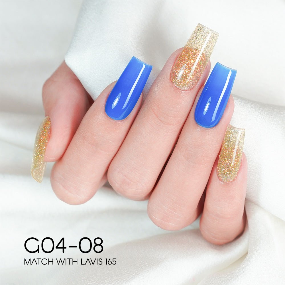 LAVIS Glitter G04 - Gel Polish 0.5 oz - Couture Collection - DTK Nail Supply