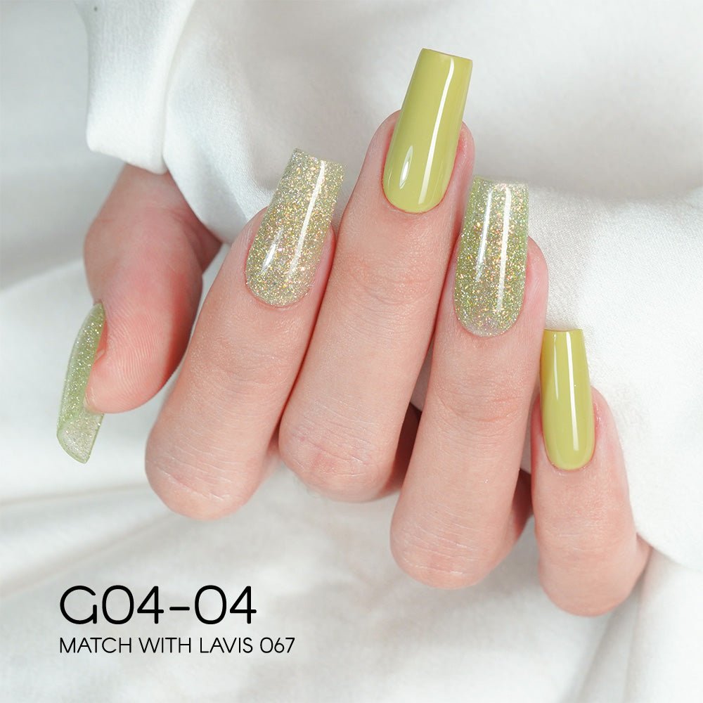 LAVIS Glitter G04 - Gel Polish 0.5 oz - Couture Collection - DTK Nail Supply