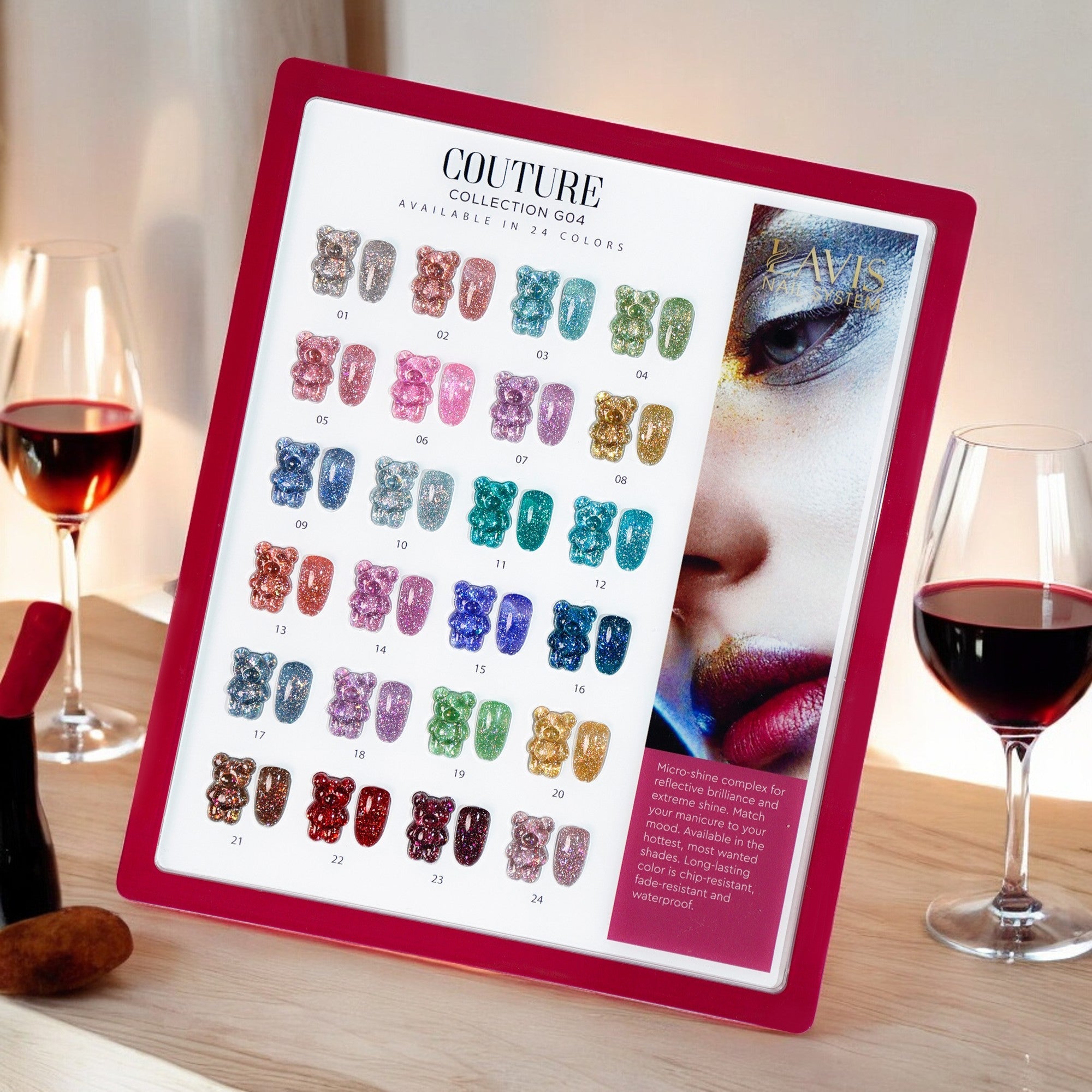 LAVIS Glitter G04 - Gel Polish 0.5 oz - Couture Collection V2 - DTK Nail Supply