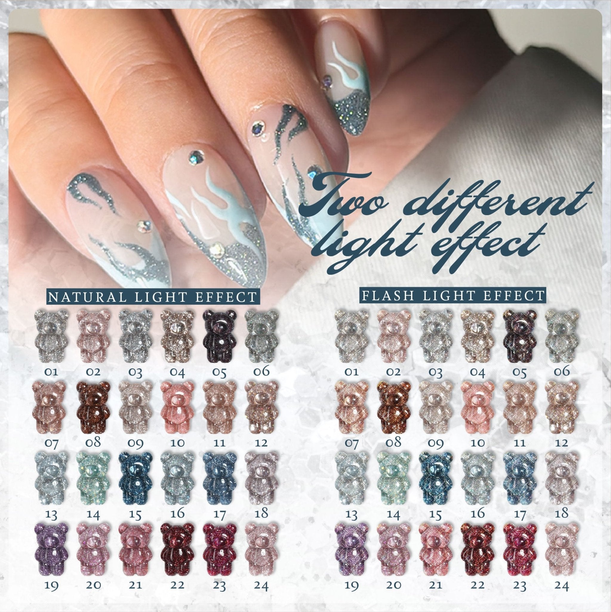 LAVIS Glitter G05 - 07 - Gel Polish 0.5oz - Champagne Toast Glitter Collection - DTK Nail Supply