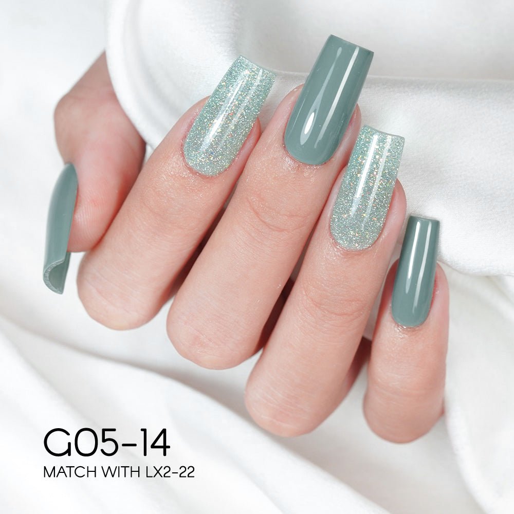 LAVIS Glitter G05 - 14 - Gel Polish 0.5oz - Champagne Toast Glitter Collection - DTK Nail Supply