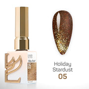 LAVIS Glitter Set 12 Colors - Gel Polish 0.5 oz - Holiday Stardust Collection - DTK Nail Supply