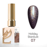 LAVIS Glitter Set 12 Colors - Gel Polish 0.5 oz - Holiday Stardust Collection - DTK Nail Supply