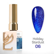LAVIS Glitter Set 12 Colors - Gel Polish 0.5 oz - Holiday Stardust Collection - DTK Nail Supply