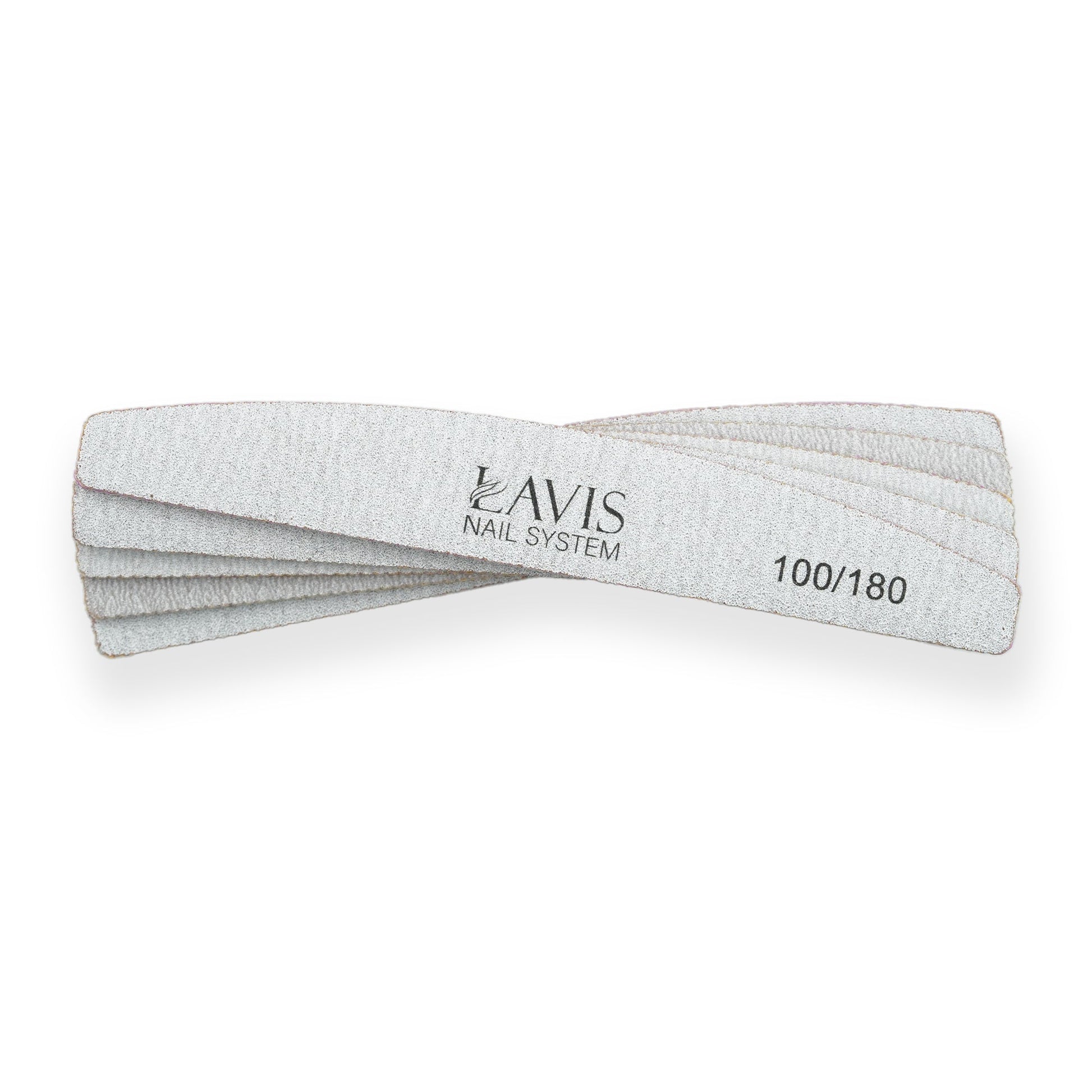 Lavis Halfmoon Nail Files 100/180 - DTK Nail Supply