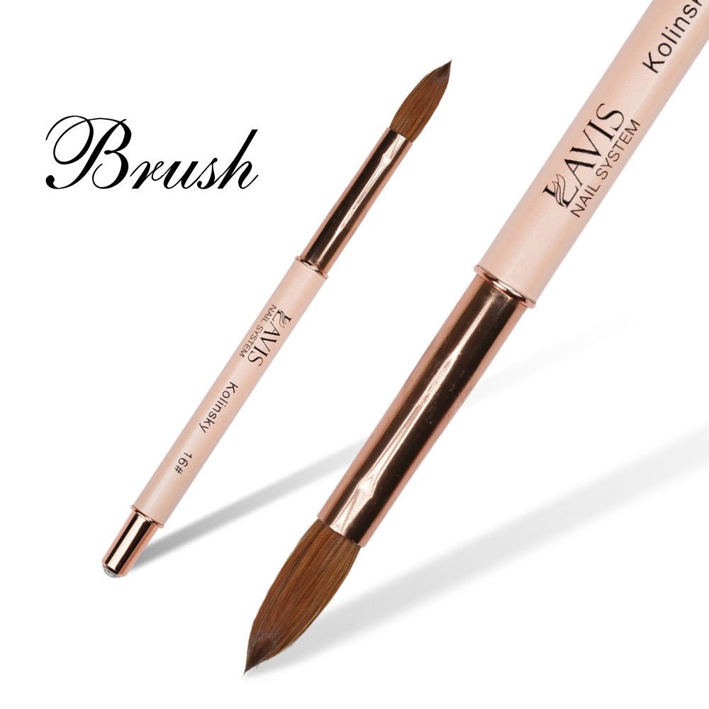 Lavis Kolinsky Acrylic Brush Pink 16 - DTK Nail Supply