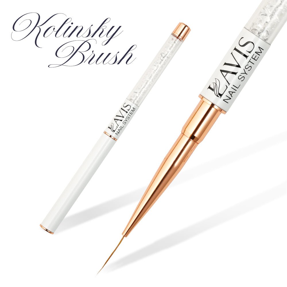 Lavis Kolinsky Brush 15mm - DTK Nail Supply