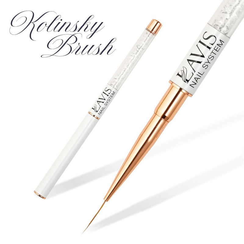 Lavis Kolinsky Brush 15mm - DTK Nail Supply