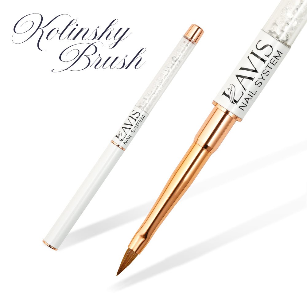 Lavis Kolinsky Brush 2 - DTK Nail Supply