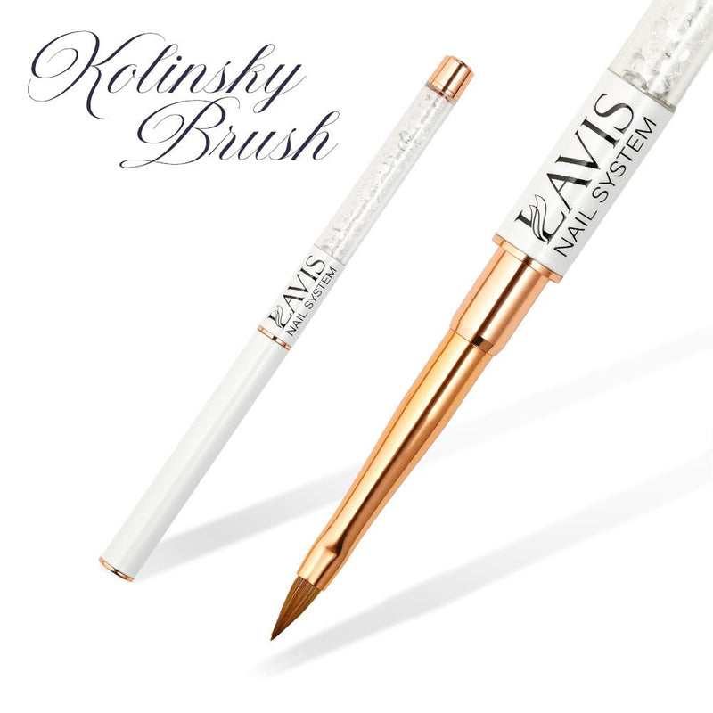 Lavis Kolinsky Brush 2 - DTK Nail Supply