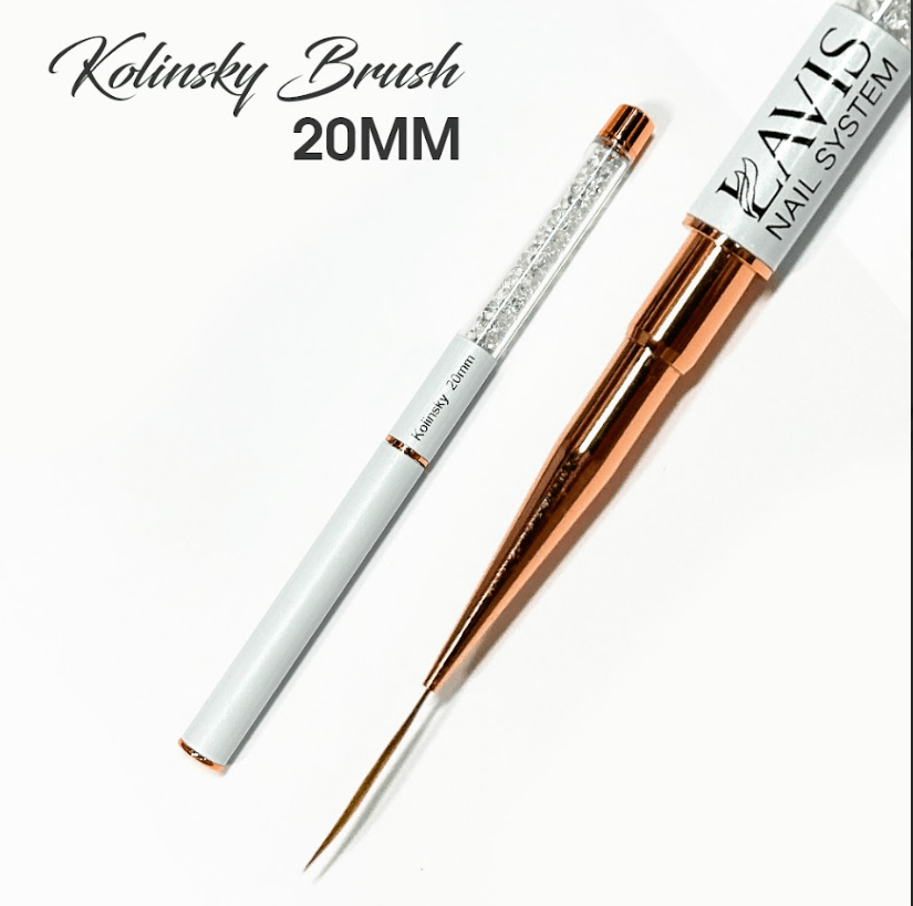 LAVIS Kolinsky Brush 20mm - DTK Nail Supply