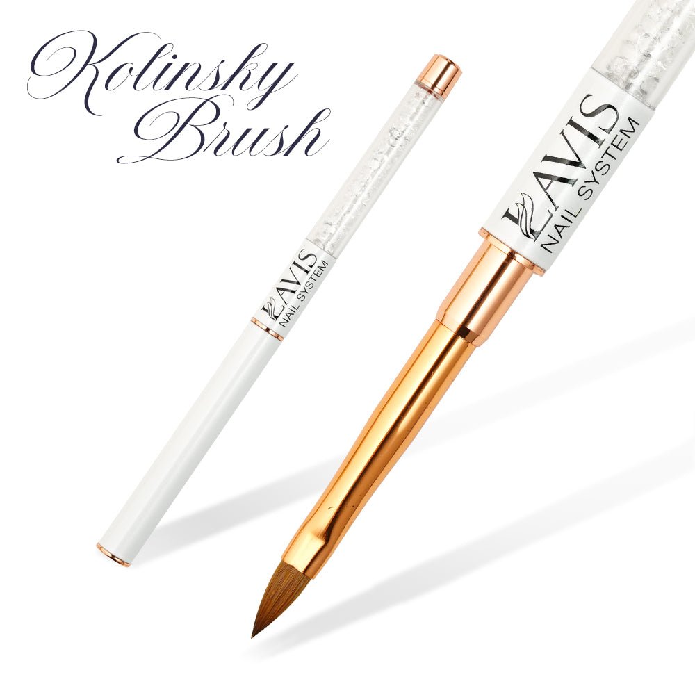 Lavis Kolinsky Brush 4 - DTK Nail Supply