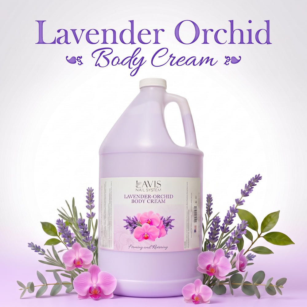 LAVIS Lavender Orchid Foot Massage Lotion — 1-Gallon Salon Closing Refill - DTK Nail Supply