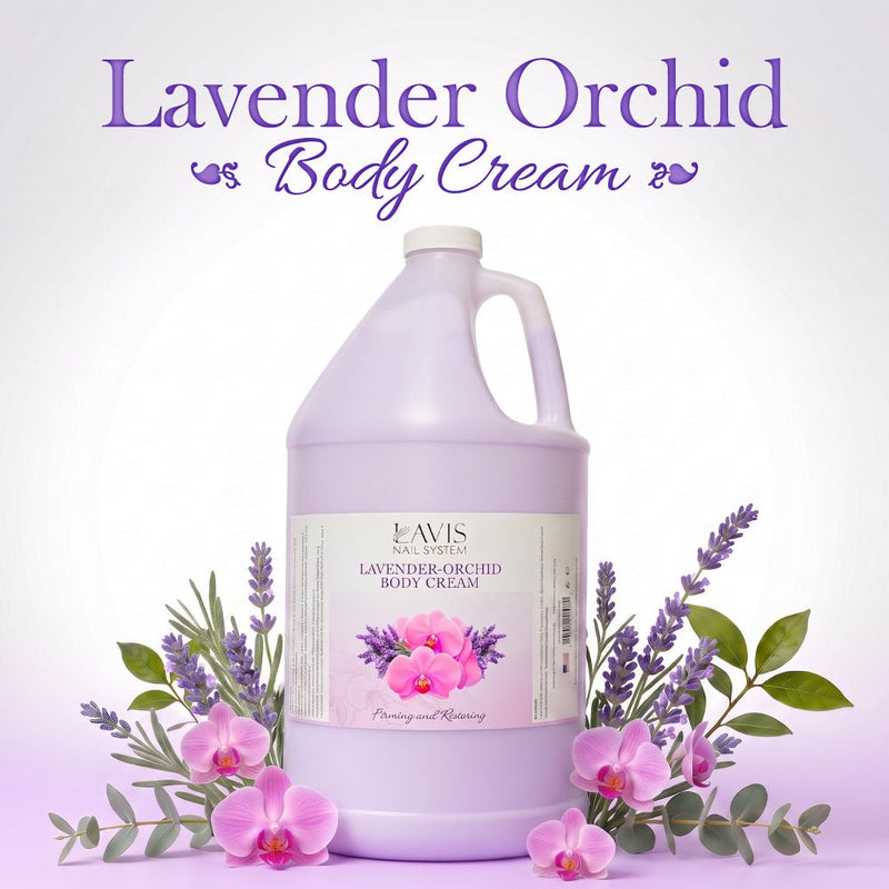 LAVIS Lavender Orchid Foot Massage Lotion — 1-Gallon Salon Closing Refill - DTK Nail Supply