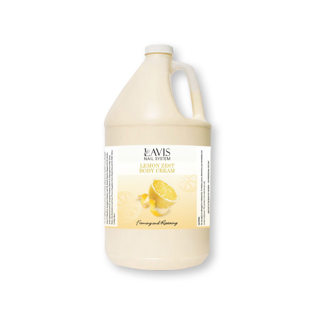 LAVIS - Lemon Zest - Body Cream - 1Gallon - DTK Nail Supply